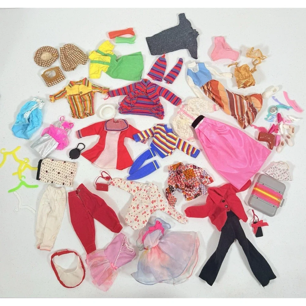 Vintage Barbie Clothing Lot Pieces Fashion Outfits Sailor, Gold Dreams, Plaid